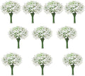 200Pcs Babys Breath Artificial Flowers-Gypsophila Babys Breath Flowers Artificial Bulk-White Real Touch Fake Flowers for Wedding Home Garden Decor by Cherica