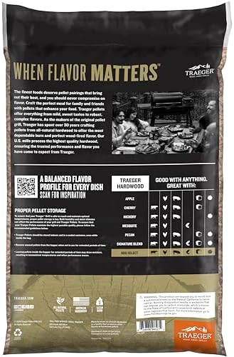 Traeger Grills BBQ Select 100% All-Natural Wood Pellets for Smokers and Pellet Grills, BBQ, Bake, Roast, and Grill, 30 lb. Bag - Image 3
