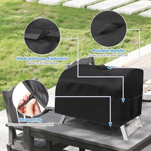 Small Portable Grill Cover for Cuisinart CGG-608 Table Top Grill - Image 5