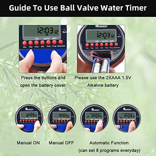 Water Timer Garden Irrigation Controller with 8 Programs for Lawn - Image 4