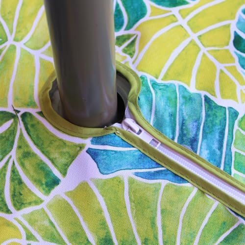 EHouseHome Outdoor and Indoor 60x84 inch Tablecloth with Umbrella Hole and Zipper, Waterproof Zippered Patio Table Cloths, Spring/Summer Table Covers for Backyard Circular Table/BBQs/Picnic - Image 4