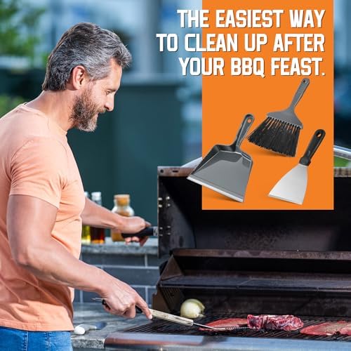 3 Piece Pellet Grill Ash Cleaning Kit, Easy to Remove Ash & Grime - Image 6