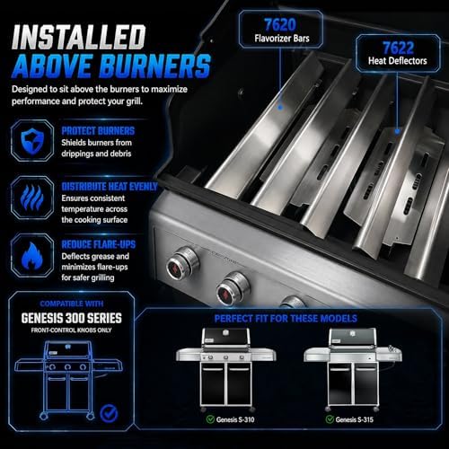 Grill Parts for Weber Genesis E310 E330 S330 S310 300 Series Grills - Image 2