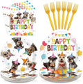 96 Pcs Schnauzer Birthday Party Decoration for Schnauzer Pet Serves 24 by Greencian
