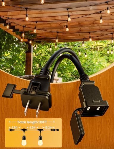 Svater Outdoor String Lights LED 36 FT S14 Commercial Grade Waterproof ETL - Image 3