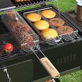 Rolling Grill Basket, Grilling Baskets for Outdoor Grill, REMOVABLE HANDLE, Anti-Scorch Stainless Steel BBQ Net Tube for Meat, Shrimp, Vegetables, BBQ Gifts for Dad, Husband (Octagon) by GAUYEBY