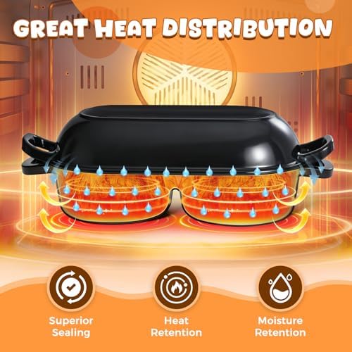 Mini Double Dutch Oven for Sourdough Bread Baking, 2.6QT (Black) - Image 5