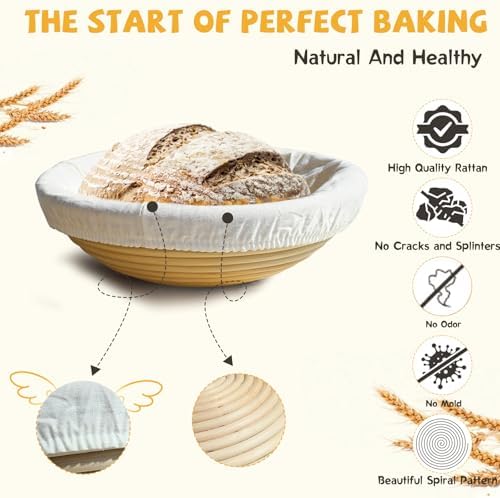 5QT Dutch Oven for Sourdough Bread Baking, Cast Iron Bread Pan with Lid - Image 4