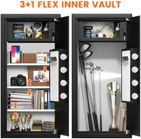 8.2 Cub Fireproof Safe Box for Home Use, Closet-Friendly - Image 5