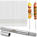 50 Pack 13.5 Inch Stainless Steel BBQ Skewers by Unknown