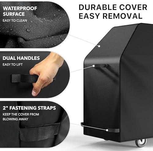 Simple Houseware 58 in. Heavy-Duty BBQ Gas Grill Cover, Waterproof - Image 5