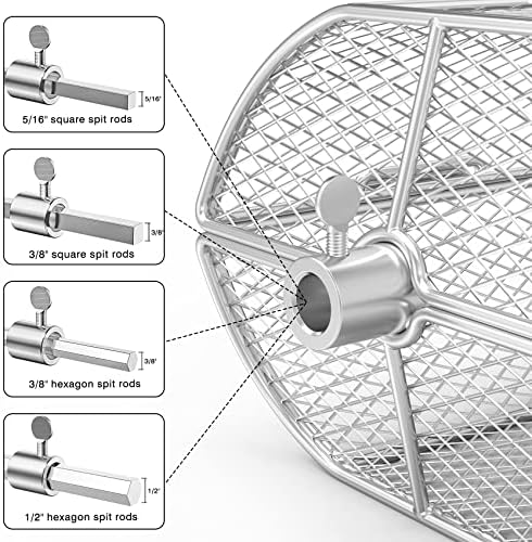 onlyfire Stainless Steel Universal Rotisserie Basket BBQ Grilling Basket - Image 3