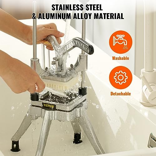 VEVOR Commercial French Fry Cutter, 4 Blades Lever Vegetable Chopper - Image 6
