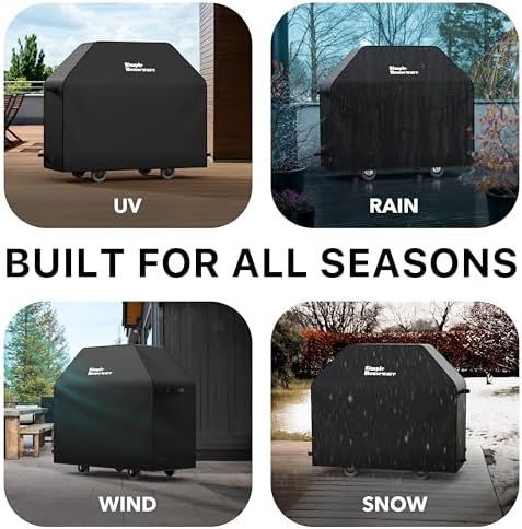 Simple Houseware 58 in. Heavy-Duty BBQ Gas Grill Cover, Waterproof - Image 4
