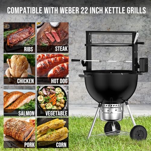 Skyflame Charkettle BBQ Grill Rotisserie System Kit - Image 3