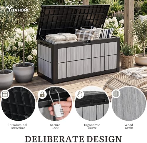 YITAHOME 134 Gallon Large Deck Box - Image 4