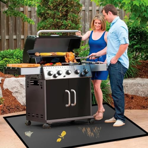 65 ×36 Inch Under Grill Mats for Outdoor Grill & Fireproof Fire Pit Mat - Image 2