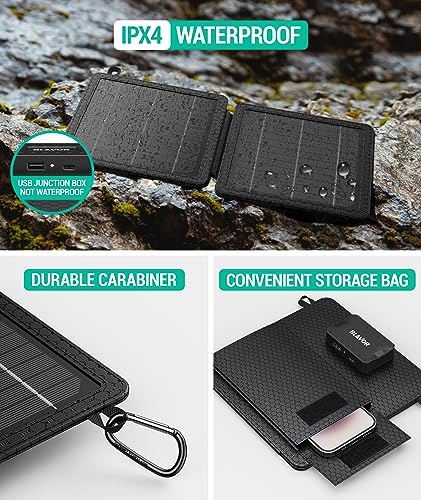 BLAVOR 10W Portable Solar Charger (5V/2A Max), Small Foldable Solar Panel - Image 5