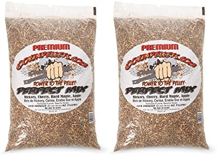 CookinPellets Perfect Mix Hardwood BBQ Smoking Pellets, 40 lb Bag, 2-Pack by Unknown