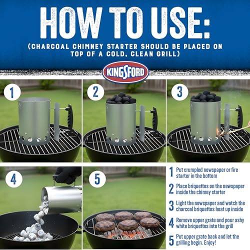 Kingsford Compact Charcoal Chimney Starter for Grills and BBQs - Image 4