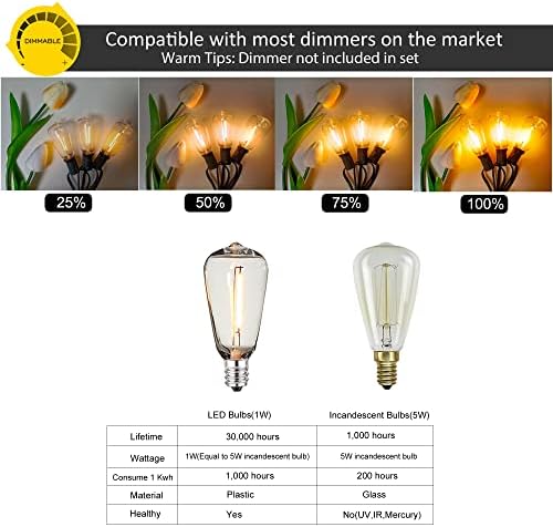 Outdoor String Lights Waterproof 200FT Outside Lighting for Patio Backyard - Image 4