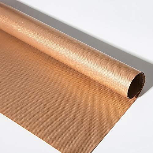 AOOCAN Copper Grill Mat Set of 5 - Non-Stick BBQ Outdoor Grill, Copper Grilling Mats Reusable and Easy to Clean, Works on Electric Grill Outdoor Gas Charcoal BBQ as Seen on TV-15.75 x 13 Inch - Image 3
