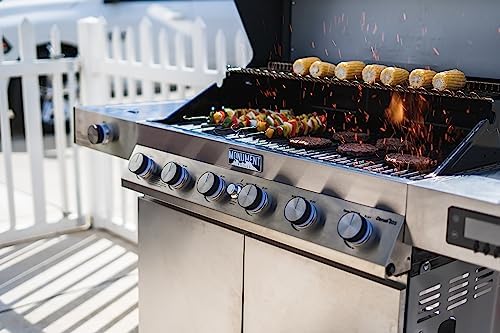 Monument Grills Denali Series, 6+1 Convertible Natural Gas Smart bbq Grill, 6 Burners & 1 Side Burner Stainless Steel Denali 605 with Smart Technology, Knob Controls (Without Conversion Kit) - Image 3