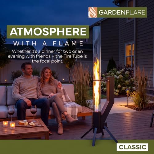 Wood Pellet Patio Heater & Pellet Fire Pit, Stainless Steel, 51in, Black - Image 5