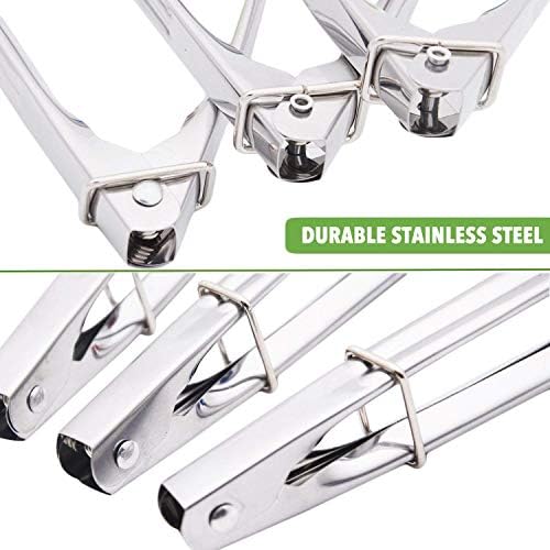 HINMAY Small Tongs with Silicone Tips 7-Inch Mini Serving Tongs, Set of 6 - Image 7