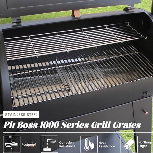 Cooking Grates for Pit Boss 1000 1100 Series Austin XL Parts Grill Grid for Traeger 34 Series Grilling Rack Wood Pellet Smoker Sportsman Replacement Stainless Steel Pitboss Accessory - Image 3
