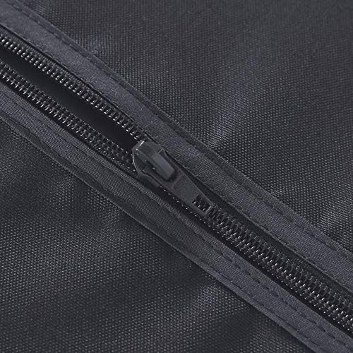 LUSHVIDA Square Outdoor Tablecloth with Umbrella Hole 54x54 Inch Grey - Image 4