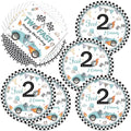 Egami 40pcs Two Fast Party Supplies,include 20 Dessert plate and 20 Napkin,Race Car Party Plate Napkin Set,Used for Two Fast Party Decoration by Egami