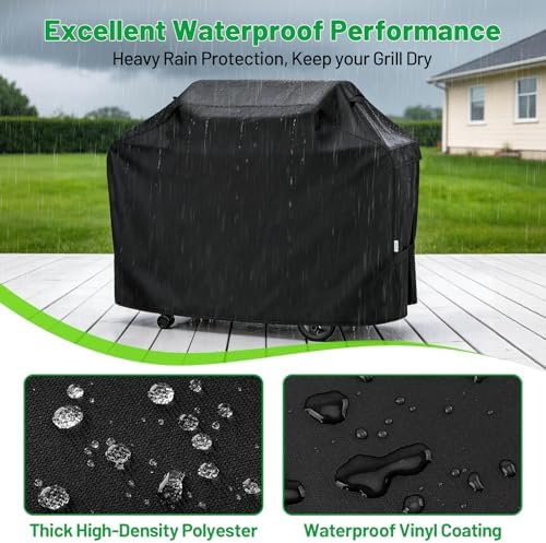 Heavy Duty Grill Cover, All Weather Protection, 65 Inch - Image 3