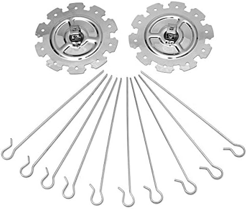Stainless Steel BBQ Grill Cage Vegetable Meat Skewer Kebab Maker for Rotisserie Oven Roaster - Image 3