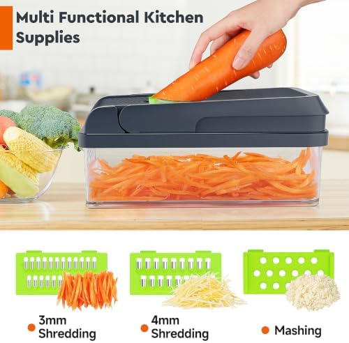 MealHelper 15-in-1 Vegetable Chopper, Food Veggie Chopper With Container - Image 6