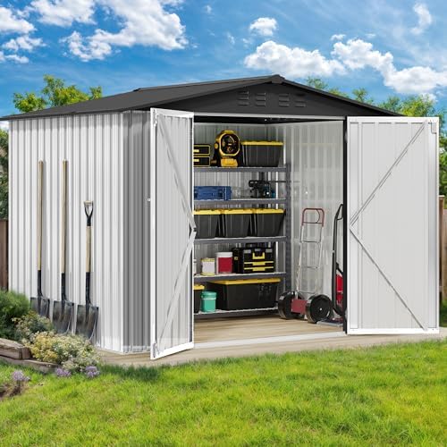 DWVO 7x5FT Outdoor Storage Shed with Secure Entrances & Air Circulation - Image 2