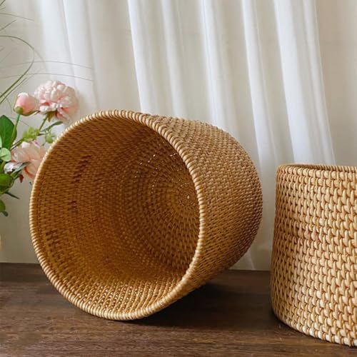 Rattan Woven Basket, Reusable Large Capacity Home Organizer - Image 4