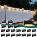 SOLPEX Solar Deck Lights Outdoor 20 Pack, Waterproof Led Solare, Warm White by Solpex