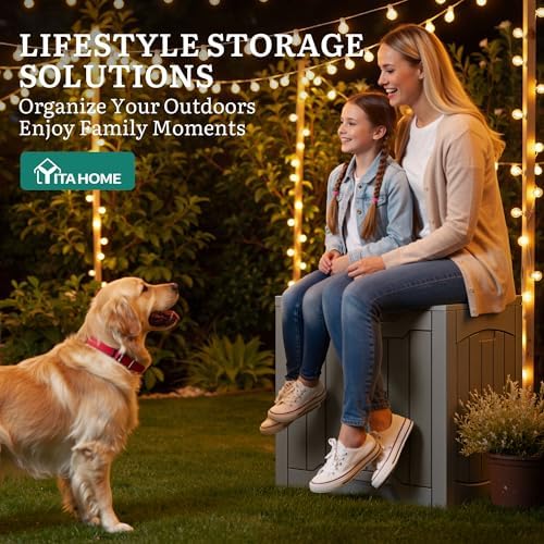 YITAHOME Outdoor Resin Storage Box 31 Gal - Image 3