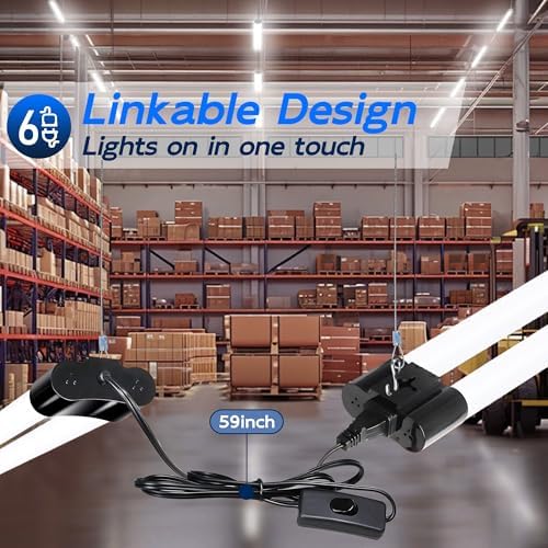 hykolity 4FT LED Shop Light,4400LM,42W [250W Equivalent], 5000K Daylight - Image 4