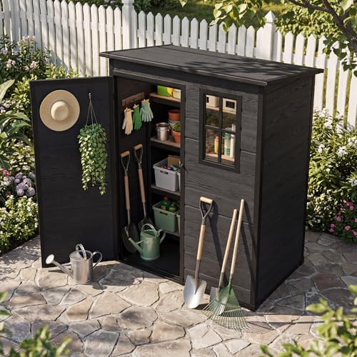 DWVO 5x3 FT Outdoor Storage Shed with Reinforced Floor & Window - Image 2