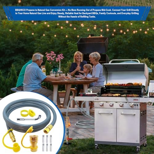 8216842R04 Natural Gas Conversion Kit Compatible with Char-Broil Commercial & Signature Series Dual Fuel Grill(2020-Newer),Propane to Natural Gas Conversion Kit with CSA Gas Hose & 3/8" Quick Connect. - Image 4