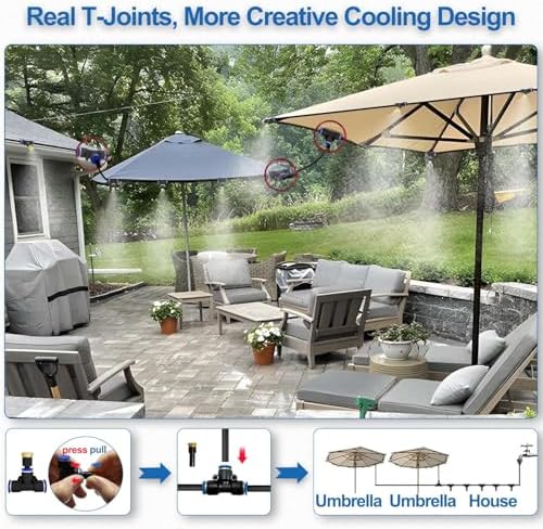 Misters for Outside Patio, Outdoor Water Misting Cooling System,50FT|15M. - Image 4