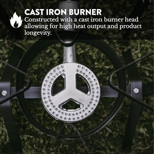 GasOne B-5200K Outdoor Cooker with High Pressure Steel Braided Hose Propane Burner Camp Stove - Image 5