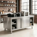 Stainless Steel 47×24×31 in Commercial Prep Work Table by Unknown