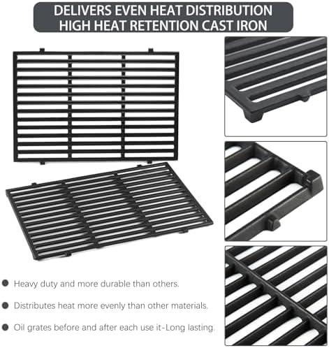 66095 66802 Genesis II Grill Grate Replacement Parts for Weber Genesis ii 300 Series, Weber Genesis ii E-310 ii E-315 ii E-325 ii E-330 ii E-335 ii S-310 ii S-335 ii S-345 ii SE-335 ii SE-310 66805 - Image 5