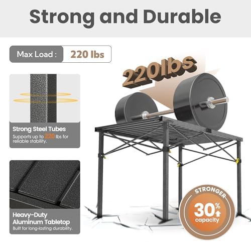 Join Nature 46.4" Large Camping Table for 2-6 People, Heavy Duty Foldable - Image 4