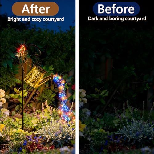 Solar Watering Can Light, Solar Outdoor Decorative, Garden Decor Lights - Image 6