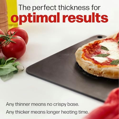 Pizza Steel PRO by Hans Grill | XL 1/4" Thick Square Conductive Metal Baking Steel for Oven and BBQ Cooking Pizzas | Bake and Grill Bread and Calzone with our Cast Iron Pizza Stone - Image 3
