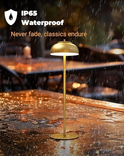 Cordless Table Lamps, Rechargeable LED Touch Lamp, Gold, 4 Pack - Image 4